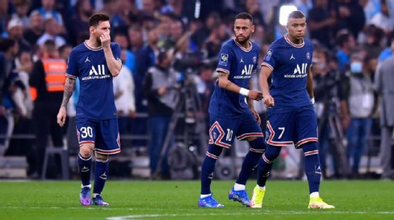 Lionel Messi, Neymar y Mbappé.