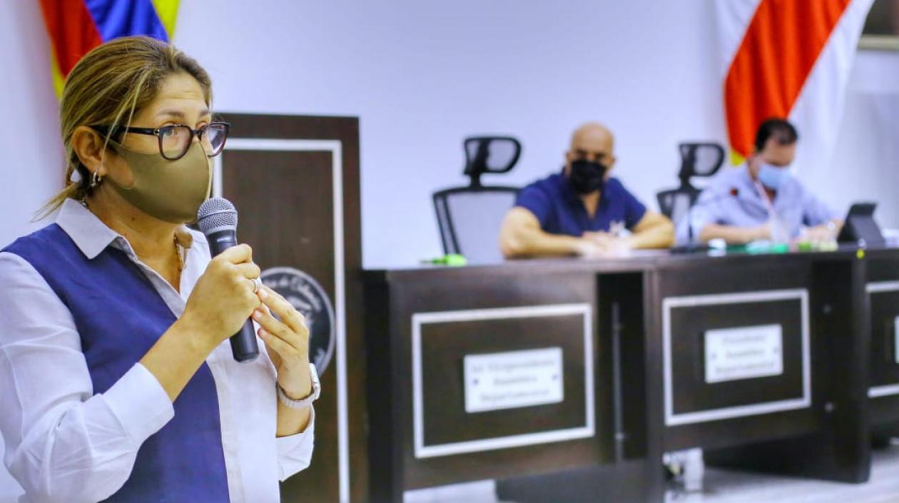 Alma Solano en la Asamblea