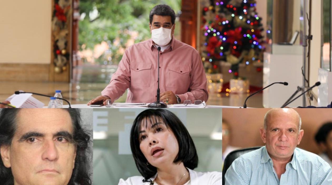 Nicolás Maduro, Alex Saab, Claudia Díaz y Hugo Carvajal.