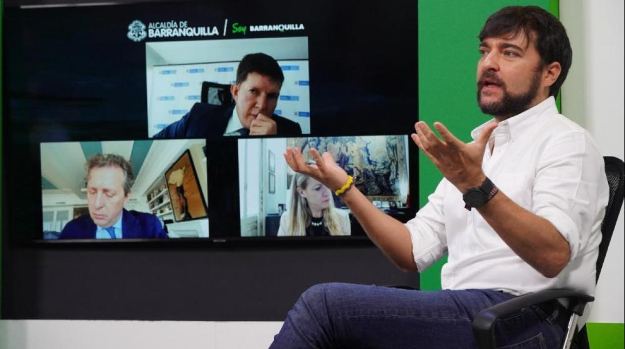 El Alcalde de Barranquilla, Jaime Pumarejo.