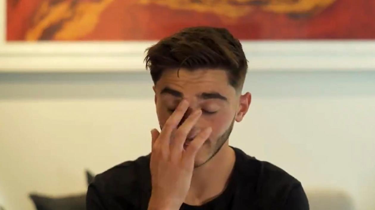 Josh Cavallo durante el video donde se confiesa. 