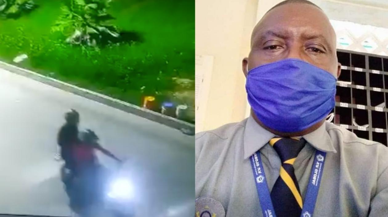 Los delincuentes y Jesús Clímaco Murillo Mosquera.