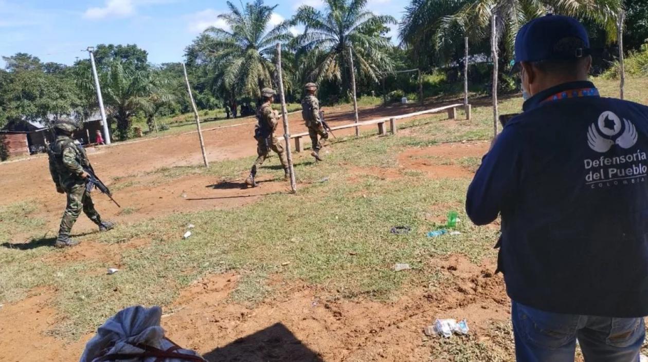 Militares liberados en Tibú