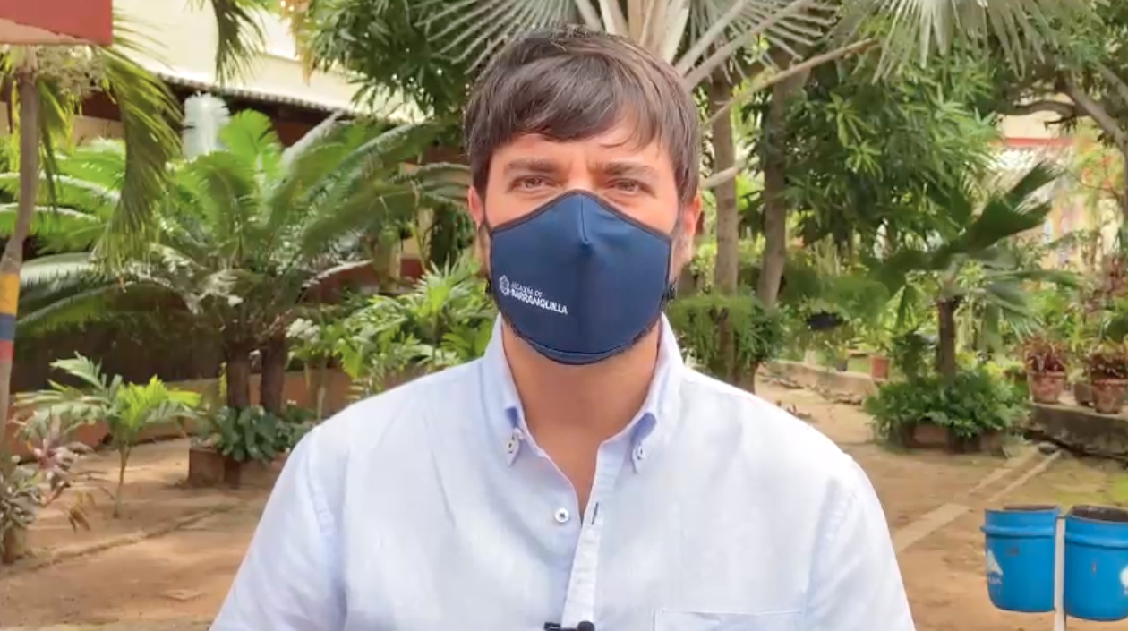 El Alcalde de Barranquilla, Jaime Pumarejo.