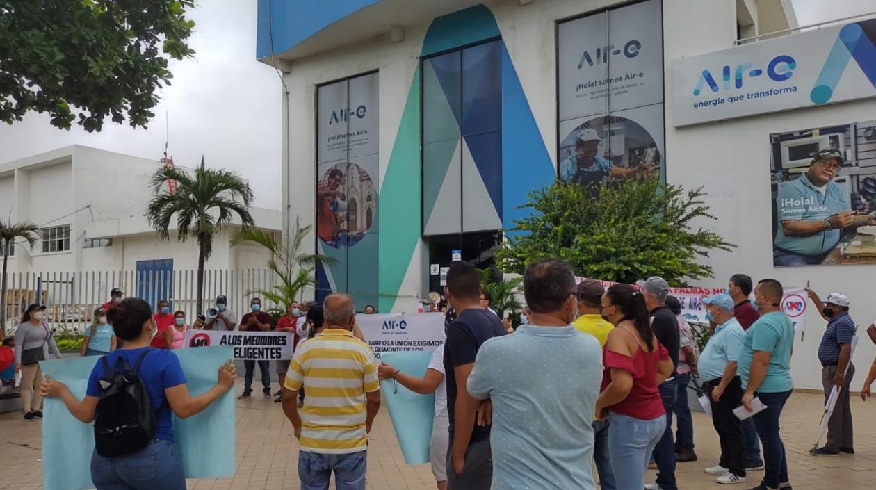 Imagen de la protesta.