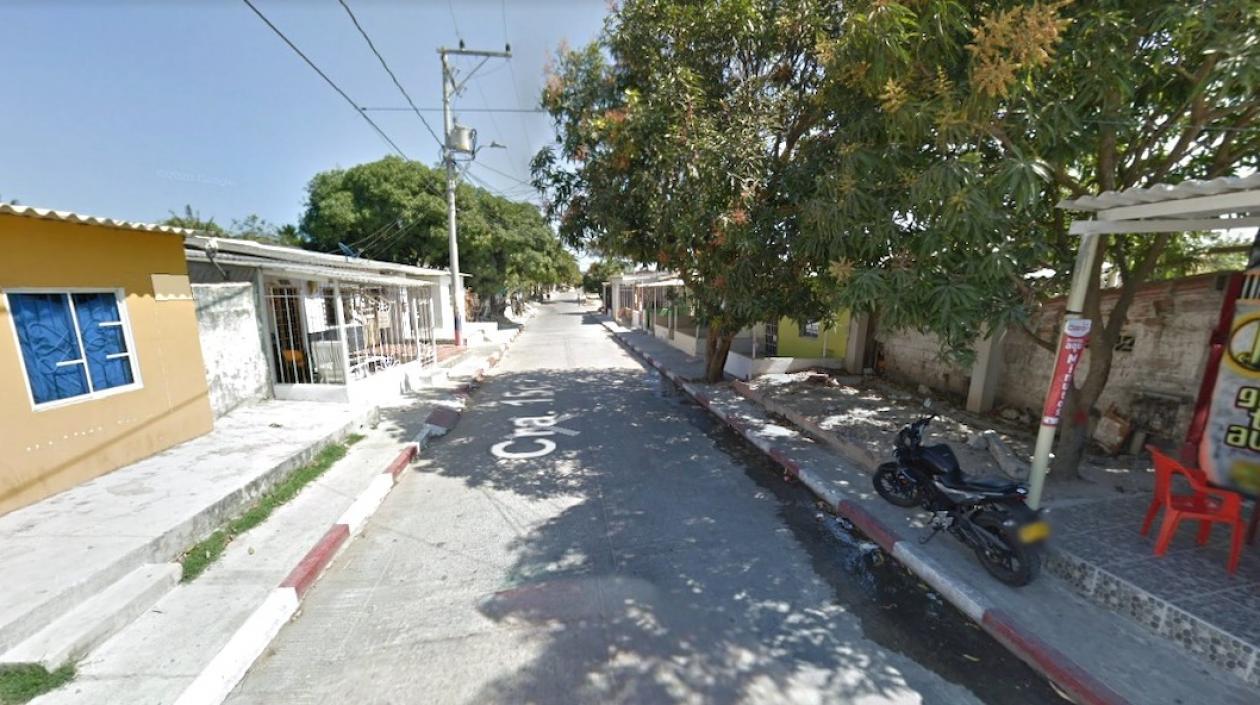 Lugar de los hechos en el barrio La Paz.