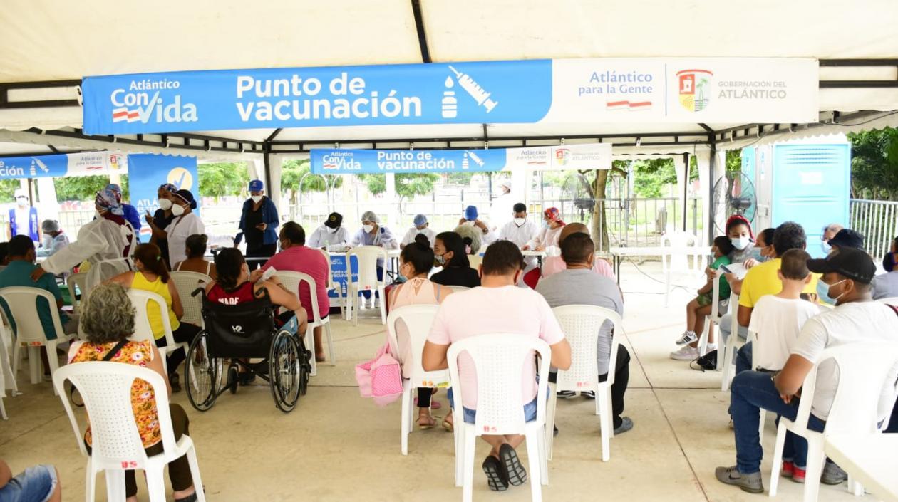 Todos los puntos de vacunación están habilitados en el Atlántico para recibir a los niños entre 3 y 11 años.