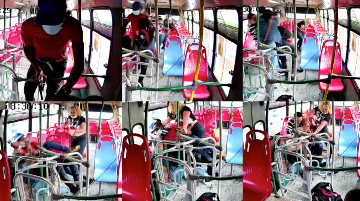 Imágenes del frustrado atraco.