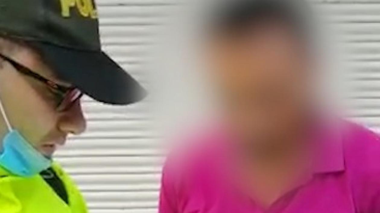 Miguel Mesa, al momento de su captura.