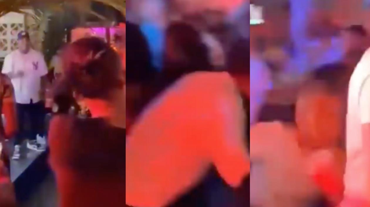 Imágenes de la balacera.