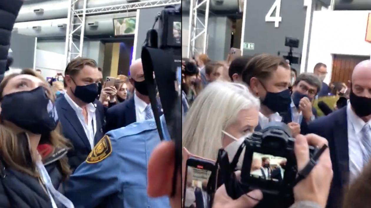 La llegada de Leonardo Di Caprio.
