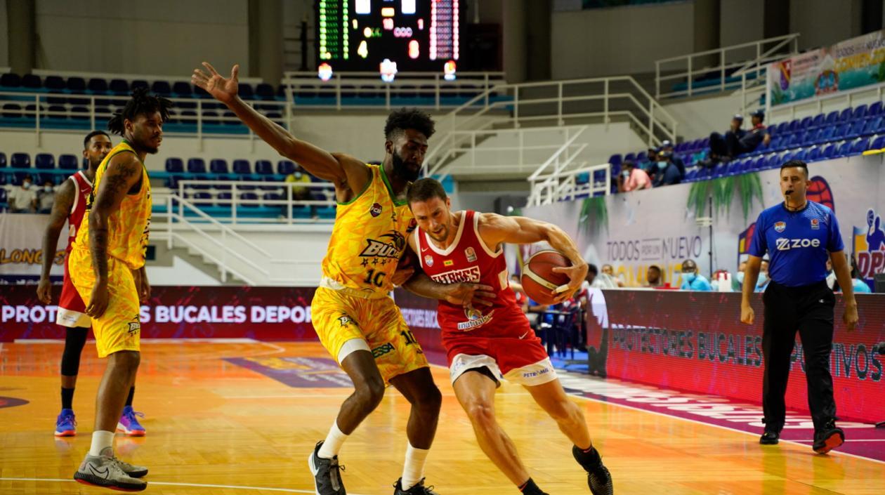 Gianluca Bacci, durante el partido. 