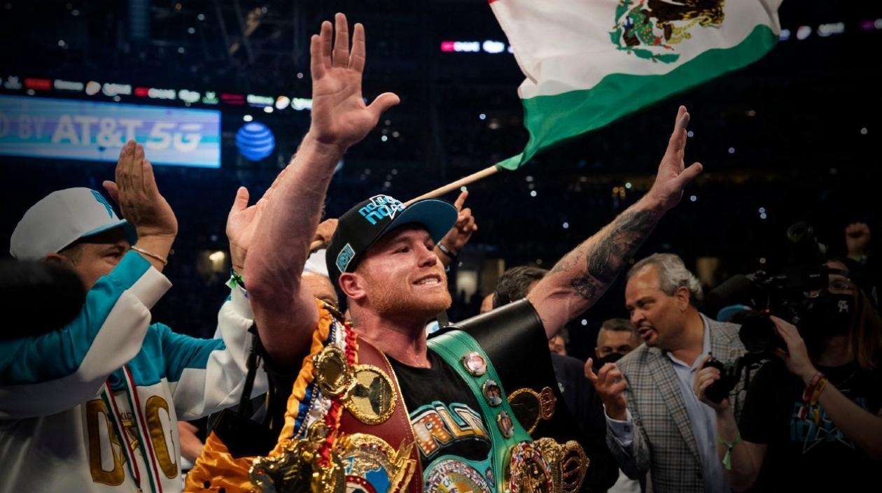 El mexicano Saúl 'Canelo' Álvarez, múltiple campeón del mundo. 
