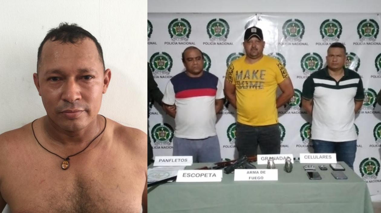 Orlando Manuel Velásquez Narváez, alias 'Jhonatan' (izquierda).