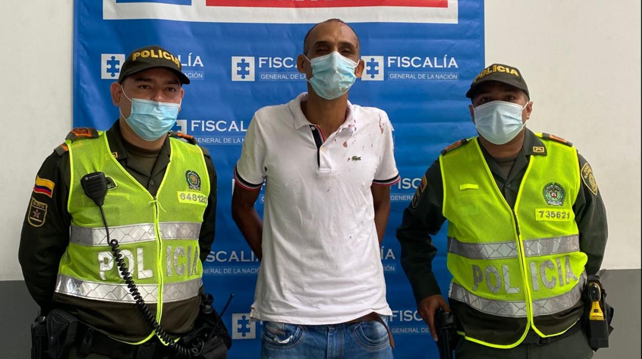 El capturado, Edwin Jair Barbosa Parejo