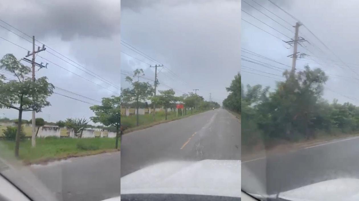 La vía quedó a oscuras.