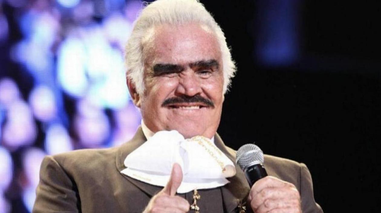 El cantante Vicente Fernández.