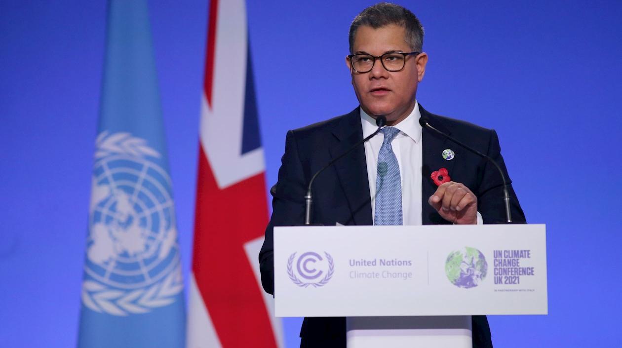 El presidente de la COP26, el británico Alok Sharma.