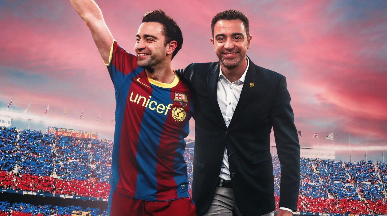 Xavi, entrenador del Barcelona. 