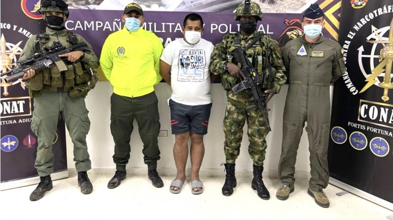 Alias 'Aurelio' tras ser capturado.