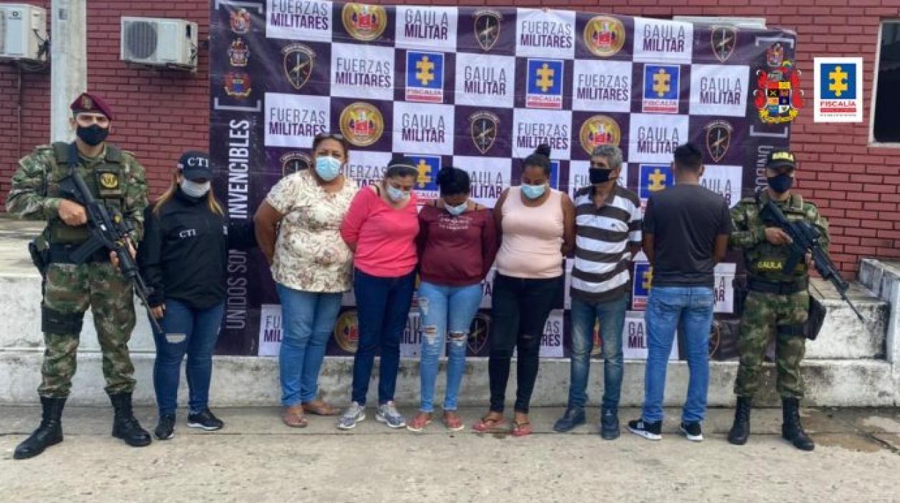 Los capturados en los operativos. 