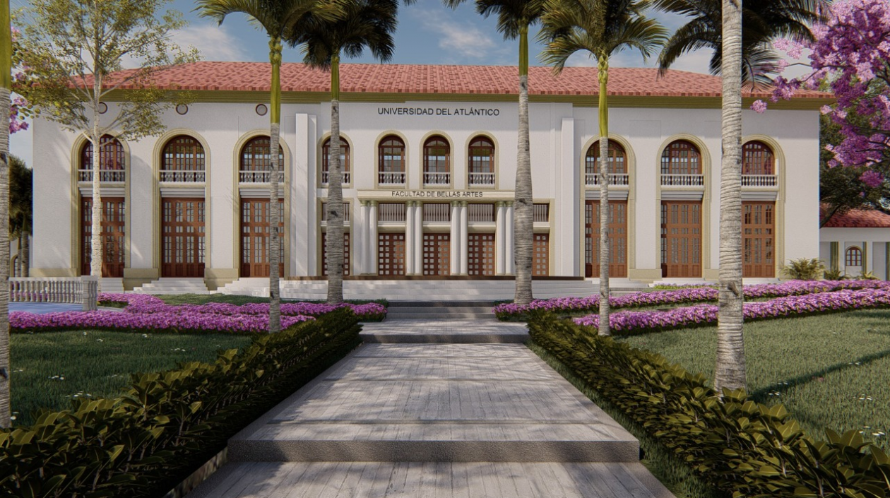 Render de los futuros trabajos en Bellas Artes.