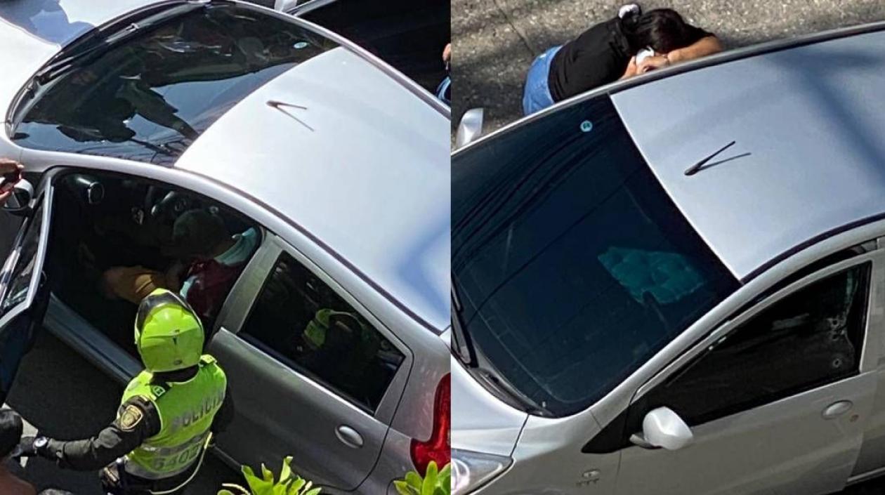 La víctima falleció dentro del vehículo. 