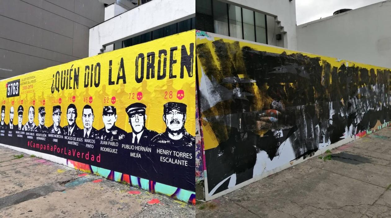 Mural Quien dio la orden, en Bogotá.