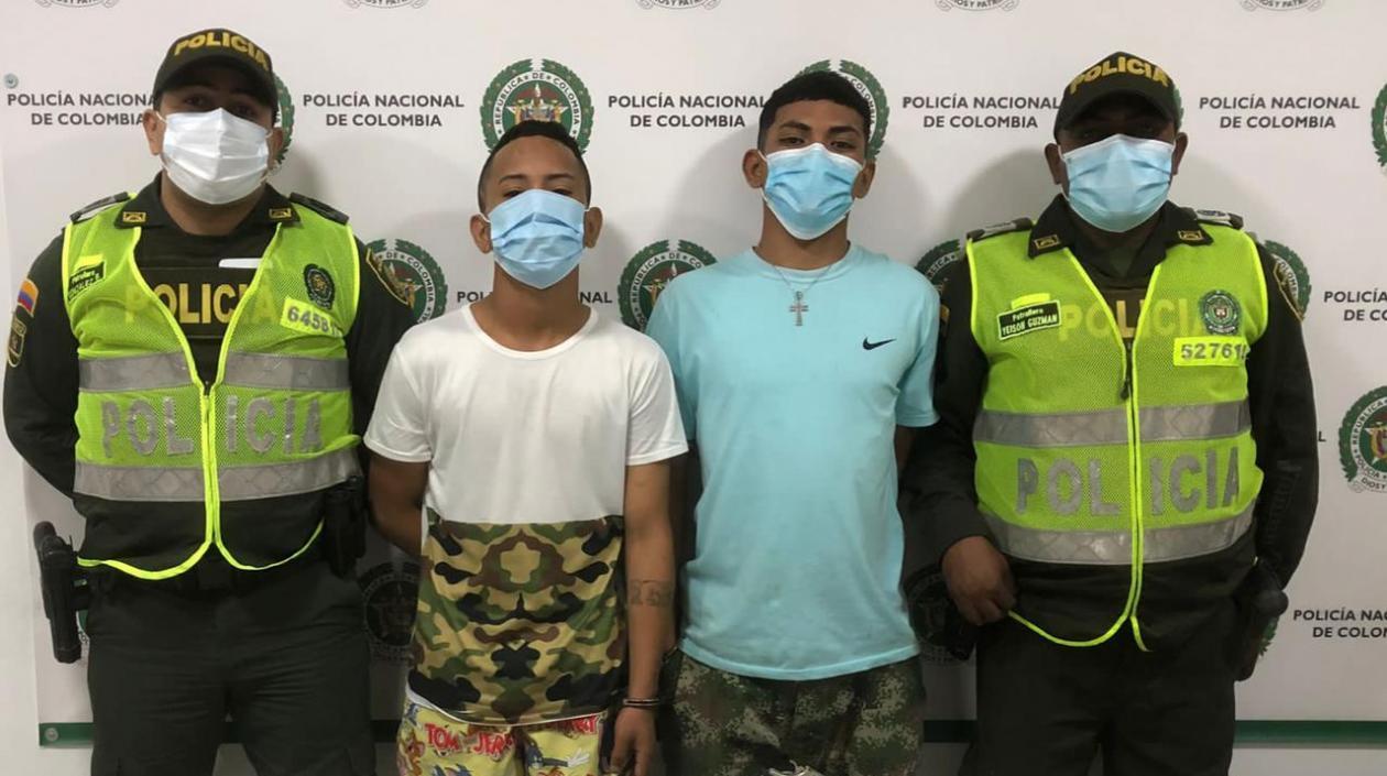 Dilan Alexander Rodríguez Cotes y Brayder Andrés García Ortiz.