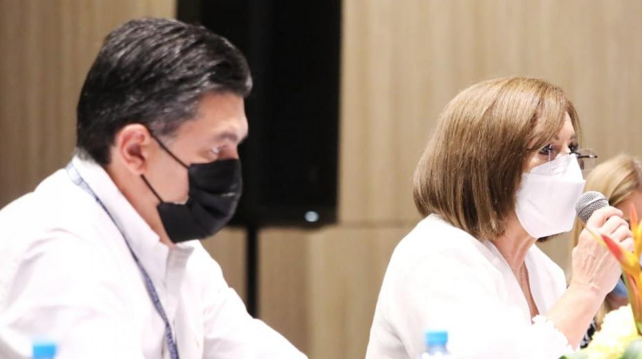 La Procuradora Margarita Cabello, en Barranquilla.