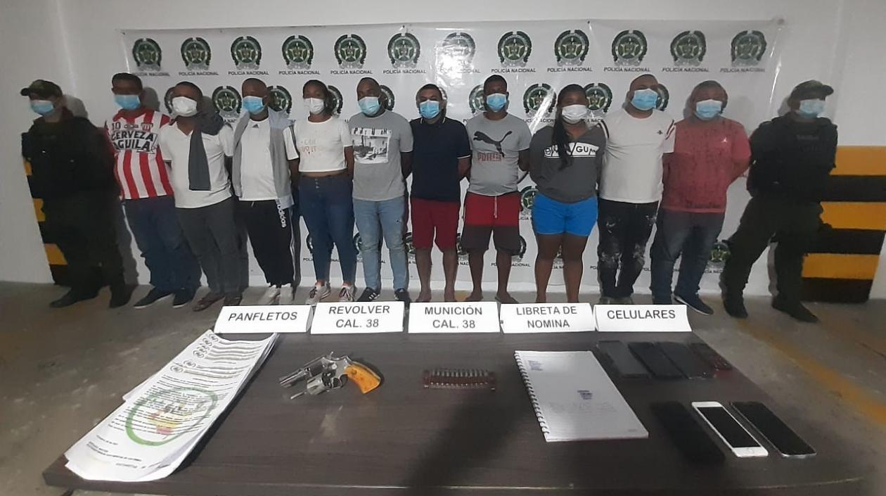 Presuntos integrantes del 'Clan del Golfo' capturados. 