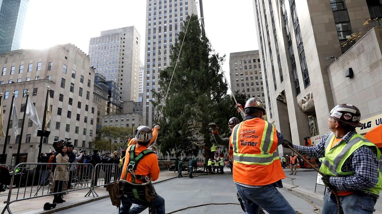 El árbol del Rockefeller Center.