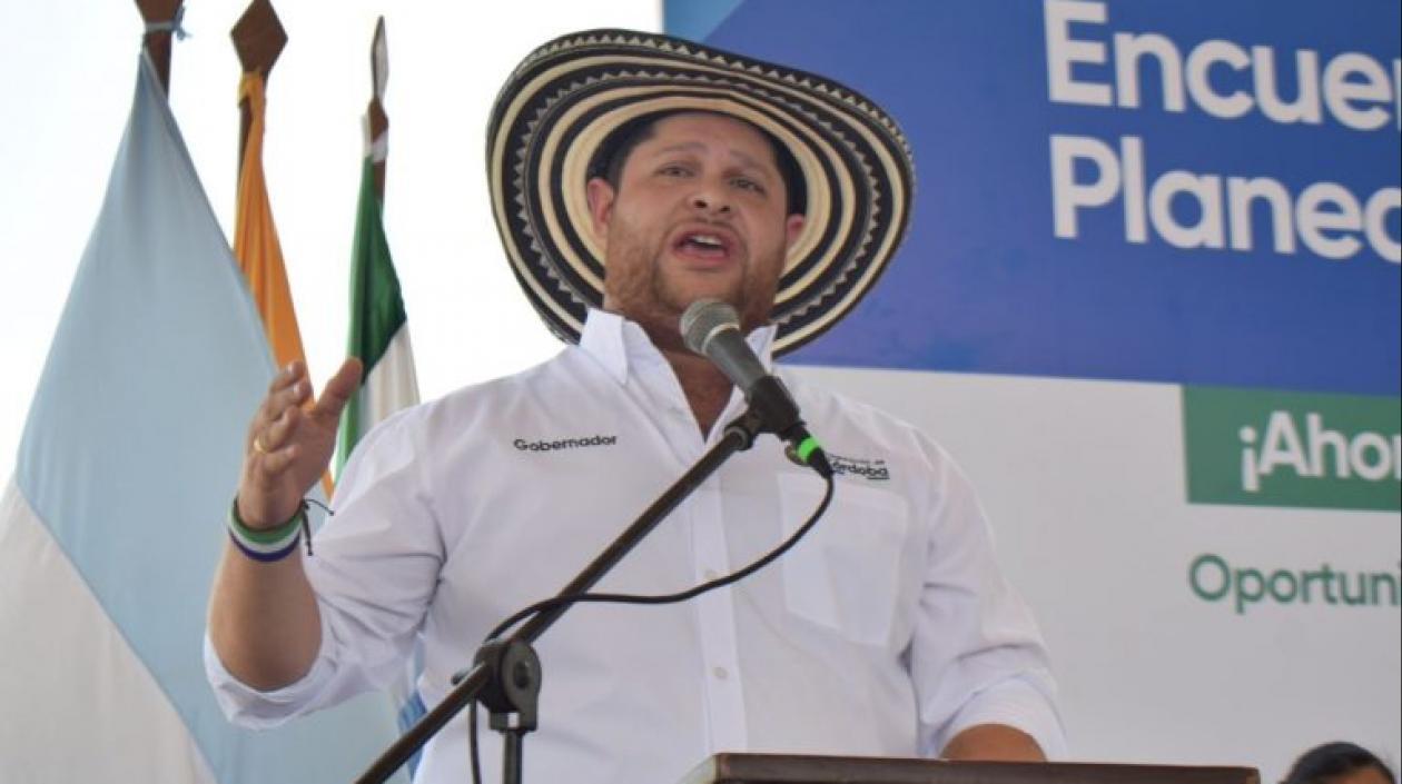 El Gobernador de Córdoba, Orlando Benítez.