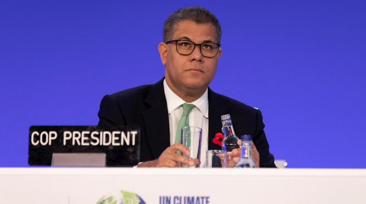 El presidente de la cumbre del clima COP26, Alok Sharma.