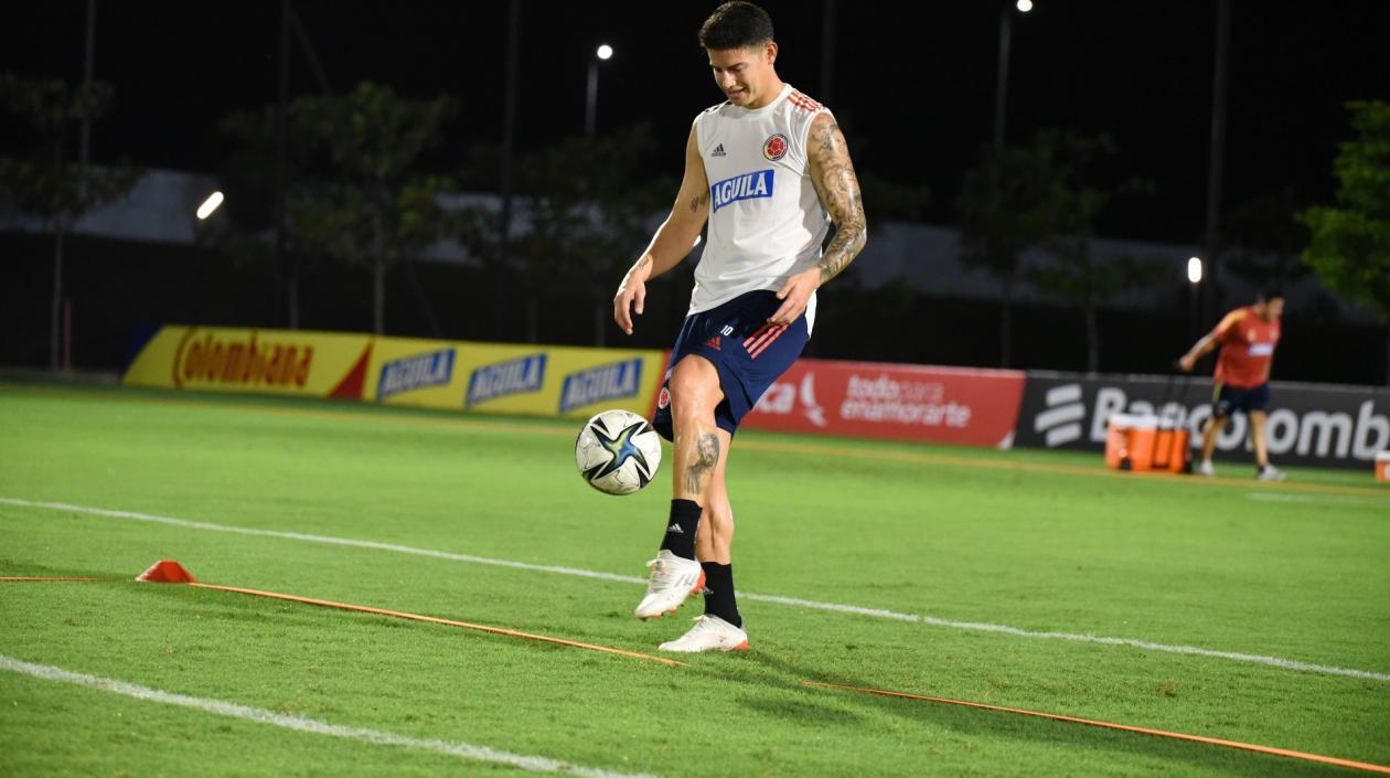 James Rodríguez, jugador colombiano. 