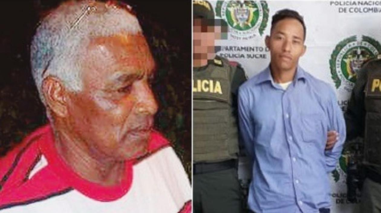 Eulices Herrera Murillo y su asesino Juan Carlos Cortinez. 