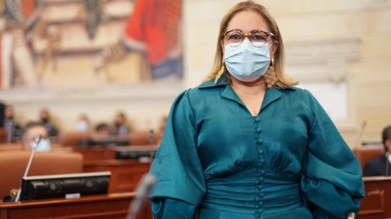 La representante María Cristina Soto.