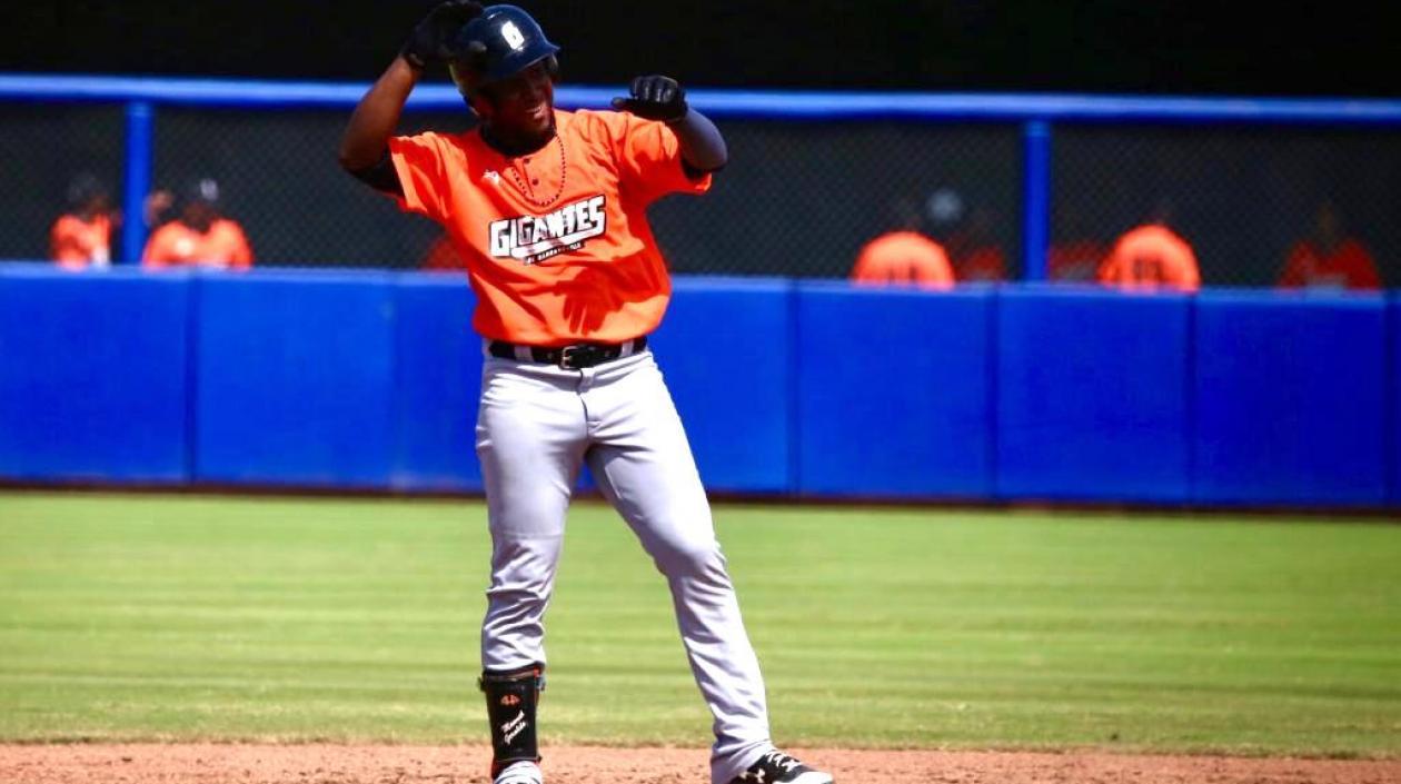 Celebración de Gigantes del partido que no fue suficiente para el triunfo.