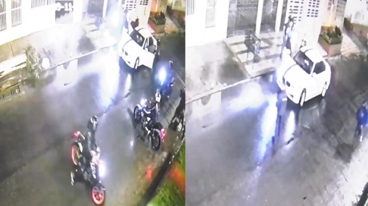 Momento de unos de los atracos. 