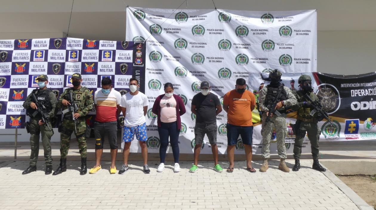 Los capturados quedaron a disposición de la Fiscalía. 