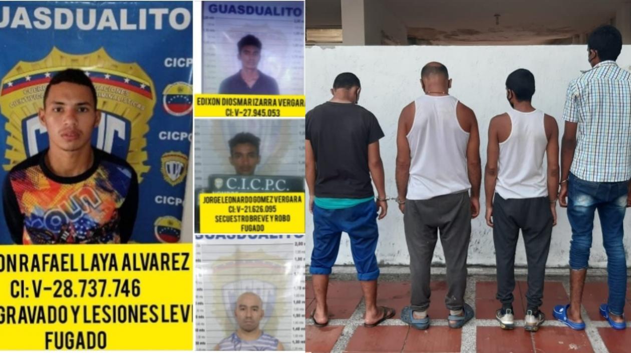 Los capturados serán entregados a las autoridades migratorias para se devueltos a Venezuela.