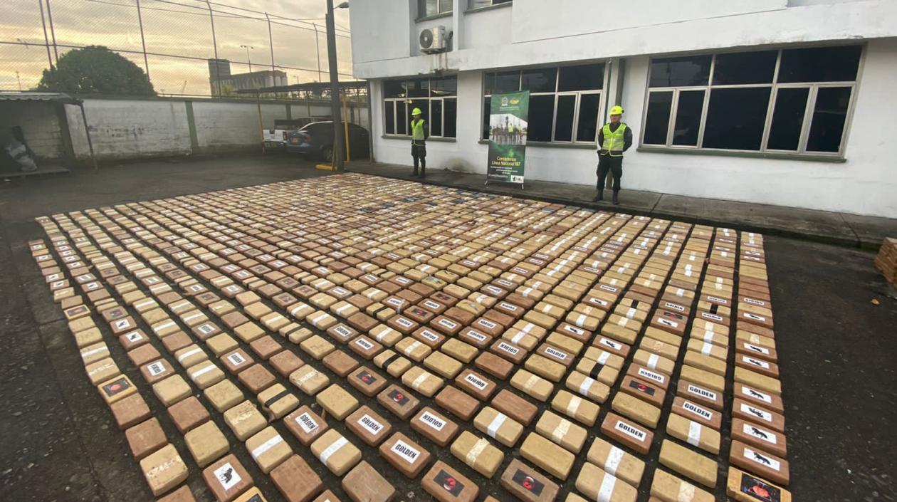 Cocaína incautada por la Policía. 