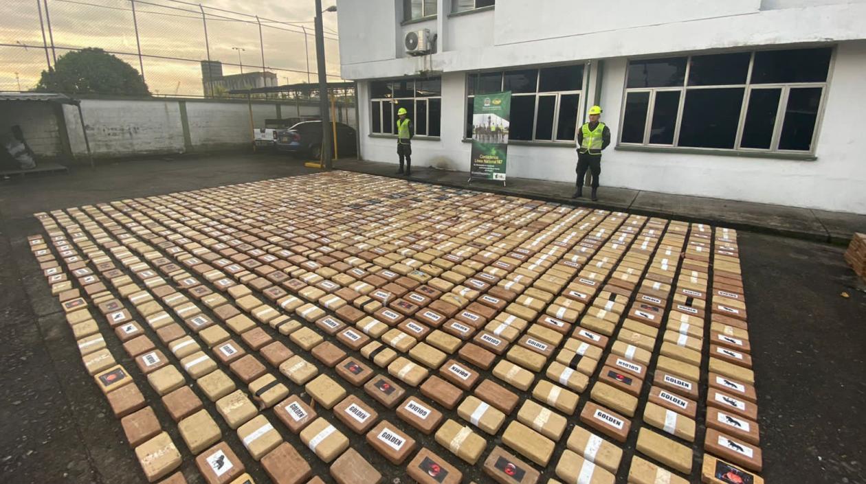 Cocaína incautada en el puerto de Buenaventura. 