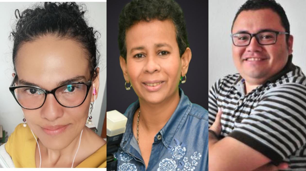 Tatiana Paola Escárraga, Josefina Villarreal y Rosember Anaya, ganadores Premios Simón Bolívar.