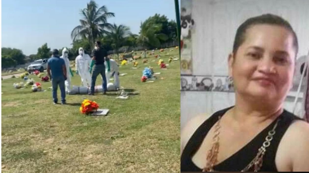 El cuerpo que sería de Marilyn Pérez fue exhumado el miércoles en Jardines de la Eternidad.