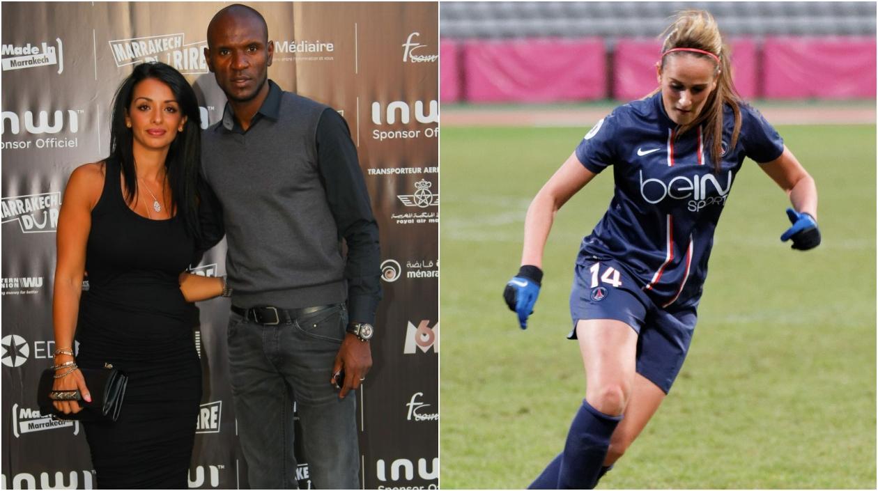 Hayet Abidal, Éric Abidal y  Kheira Hamraoui.