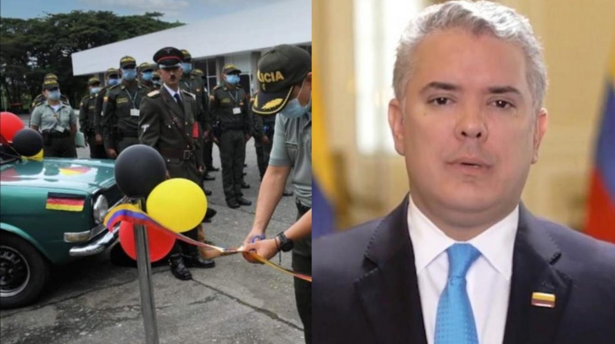 Imagen del acto y del Presidente Iván Duque.