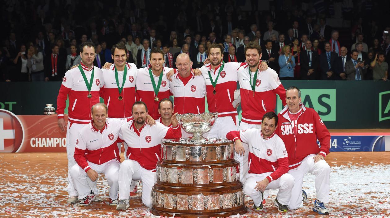 Suiza uno de los campeones de la Copa Davis. 