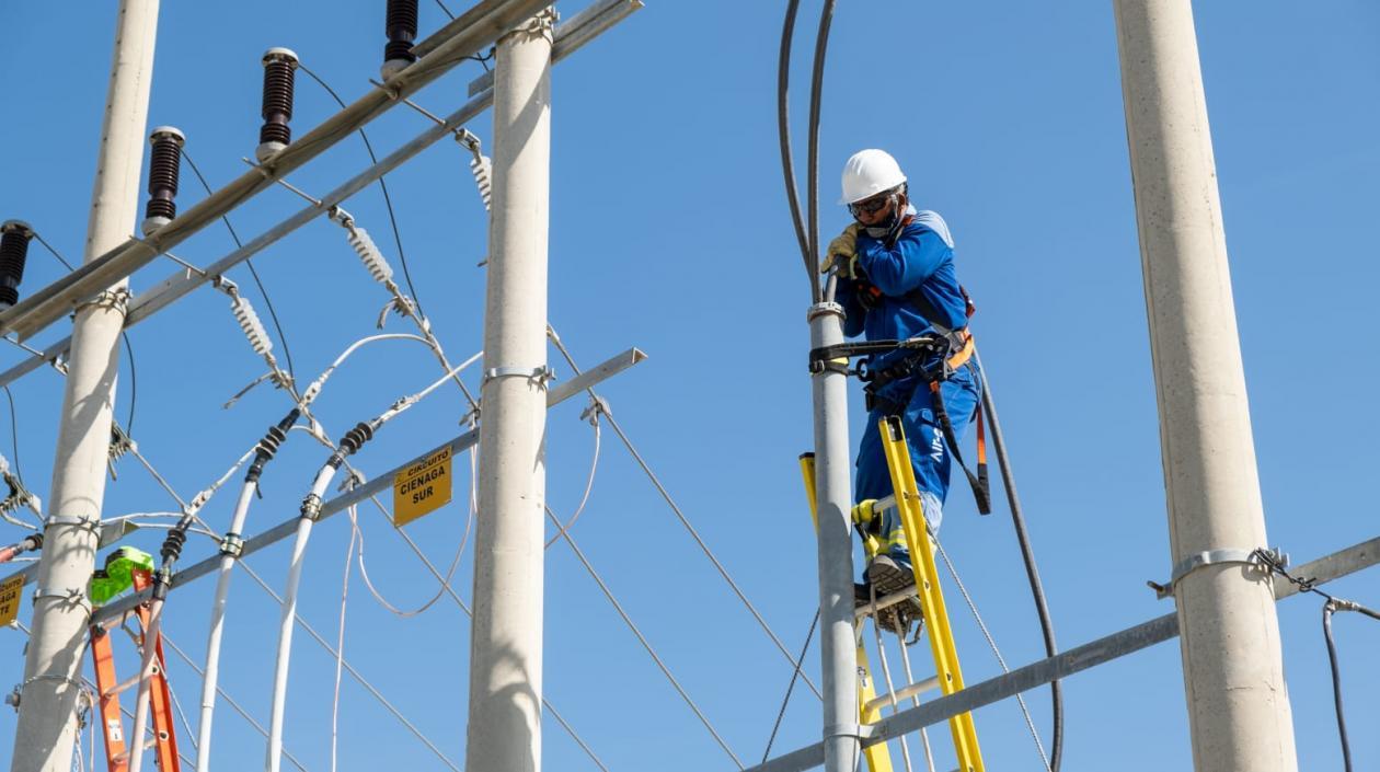 Trabajos en redes de alta tensión