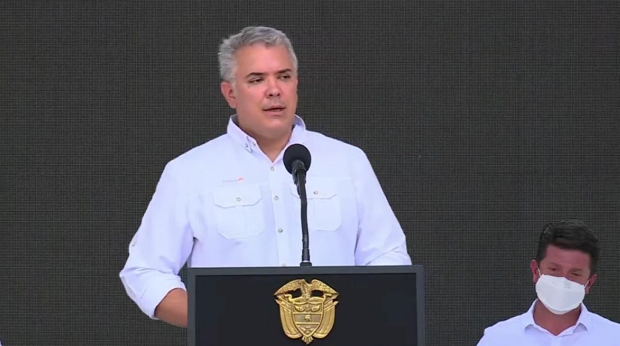Iván Duque, en Cartagena.